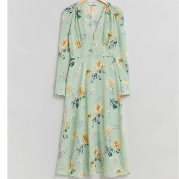 & other stories cut out midi dress & Other Stories